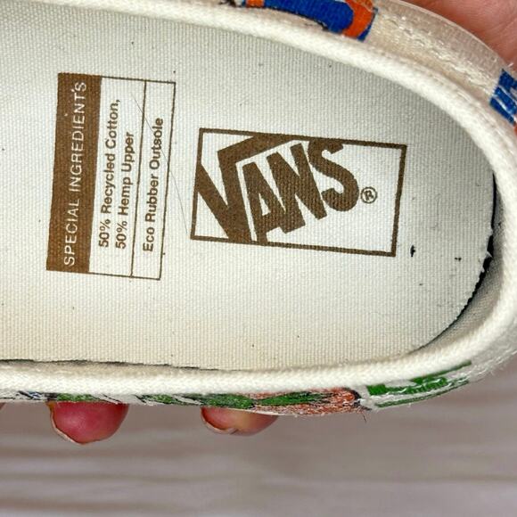 Vans Authentic Eco Theory Sneaker Women's 9.5 | Multicolor Graphic Design | EUC - Picture 7 of 9